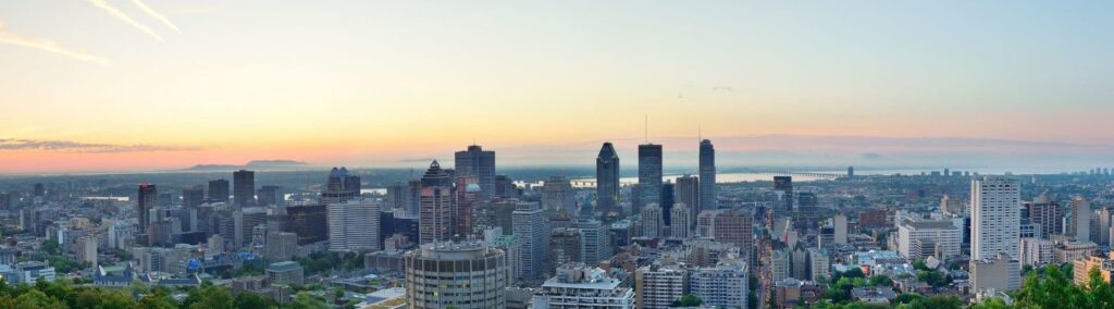 View from Mount Royal of Montreal