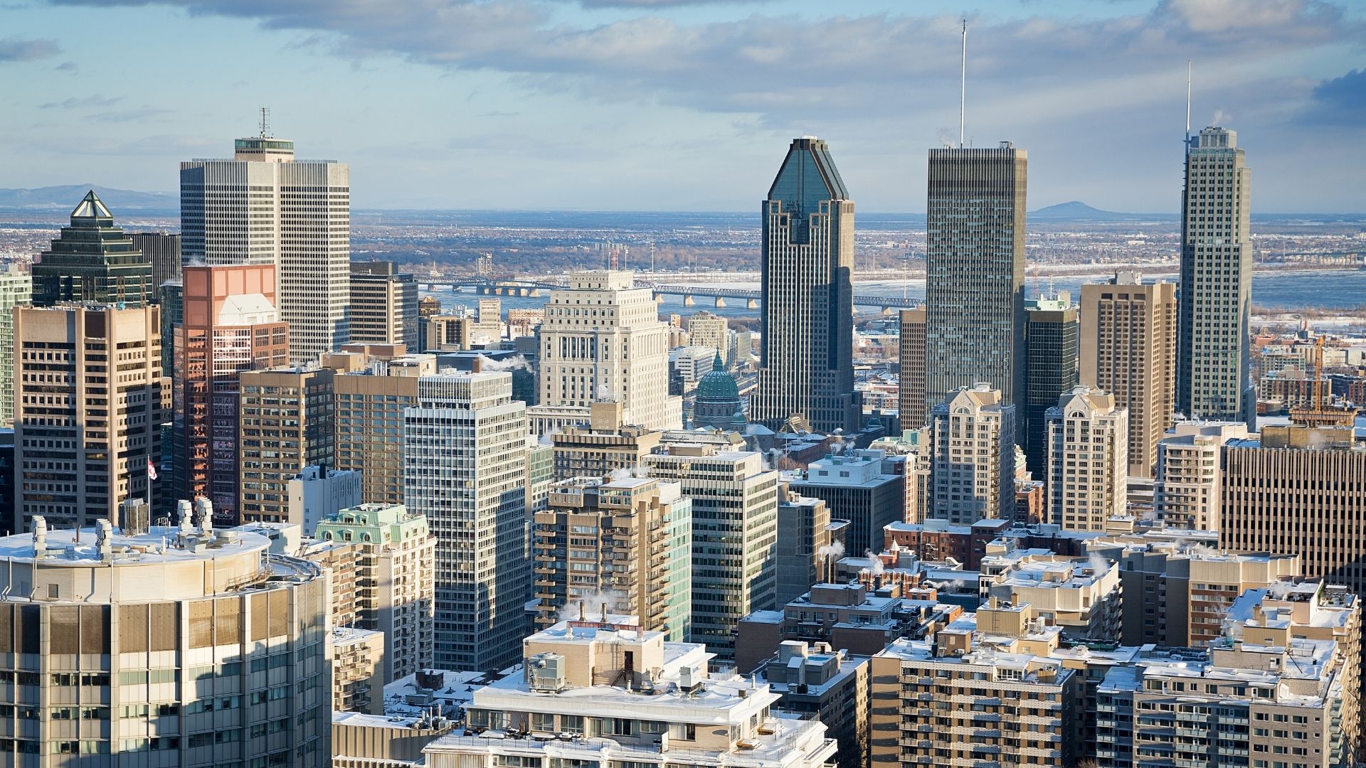 View of the downtown Montreal