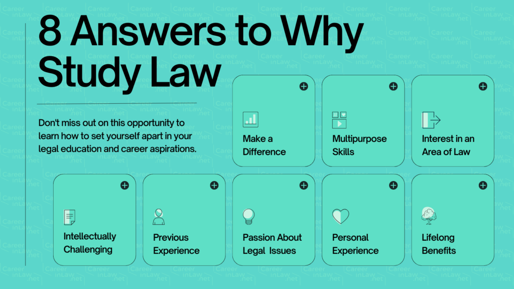 Why Study Law Answers Infographic
