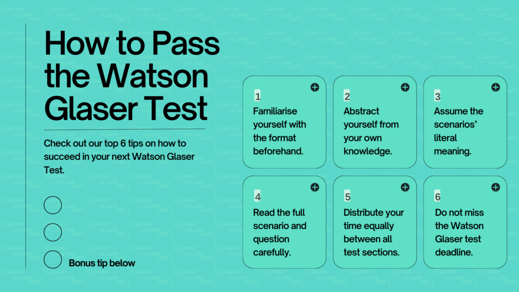 Watson Glaser Test Explained Infographic